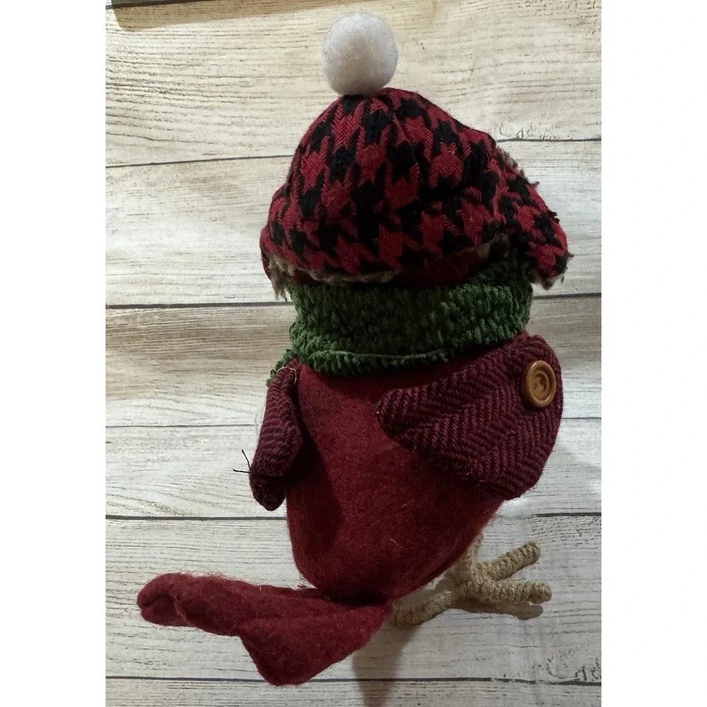 Target Wondershop Featherly Friends Bird Cousin Eddie Red Knit Hat & Scarf Tub37